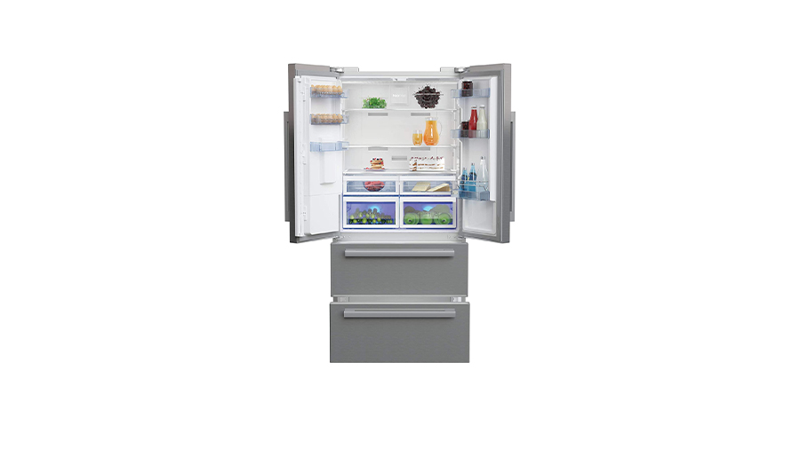 Le réfrigérateur/congélateur GNE60530DXN Beko
