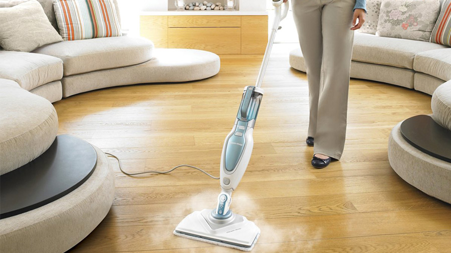 Test et avis du nettoyeur vapeur Steam Mop Deluxe de BLACK+DECKER Électro Habitat