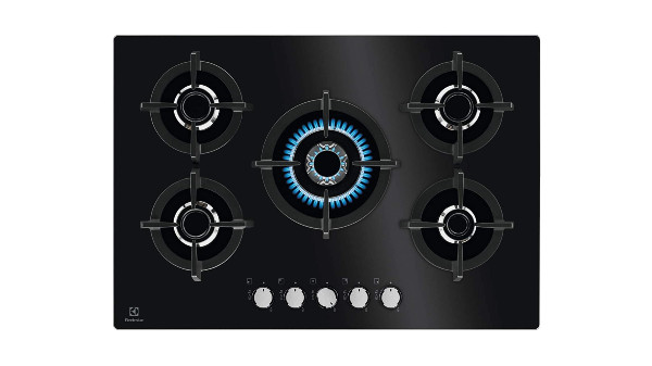 Cuisinière à gaz on Glass EEGG7537K Electrolux