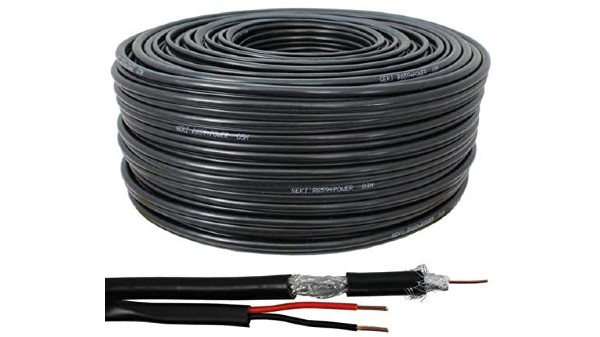 Câble coaxial RG59 100 m de Seki