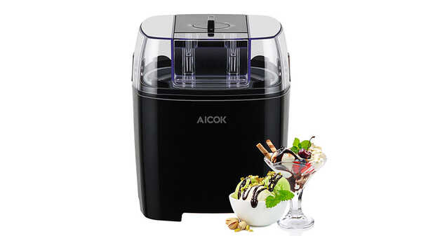 Sorbetière machine à glace Aicok Ice-BL1500C pas cher noire