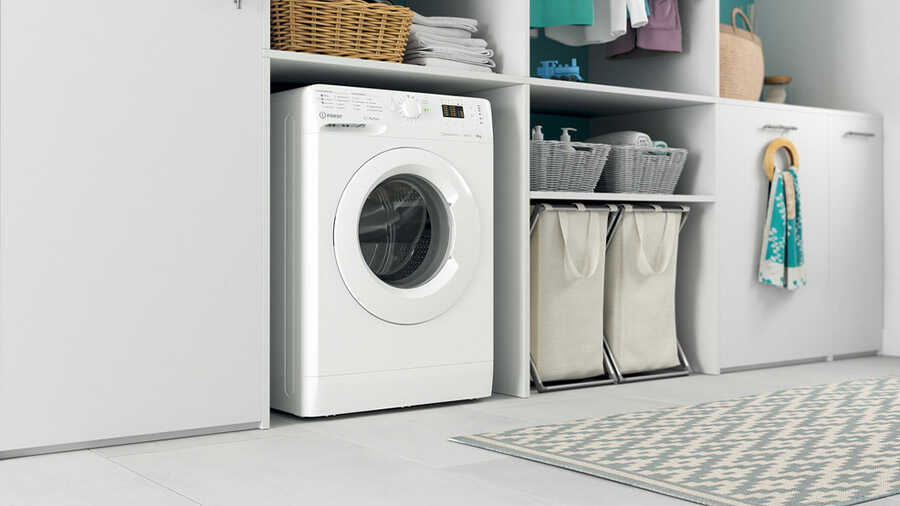 Lave-linge séchant BDE761483XWFRN Indesit